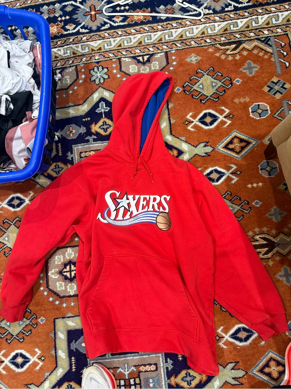 Vintage Nike Philadelphia Sixers 76ers Hoodie XL
